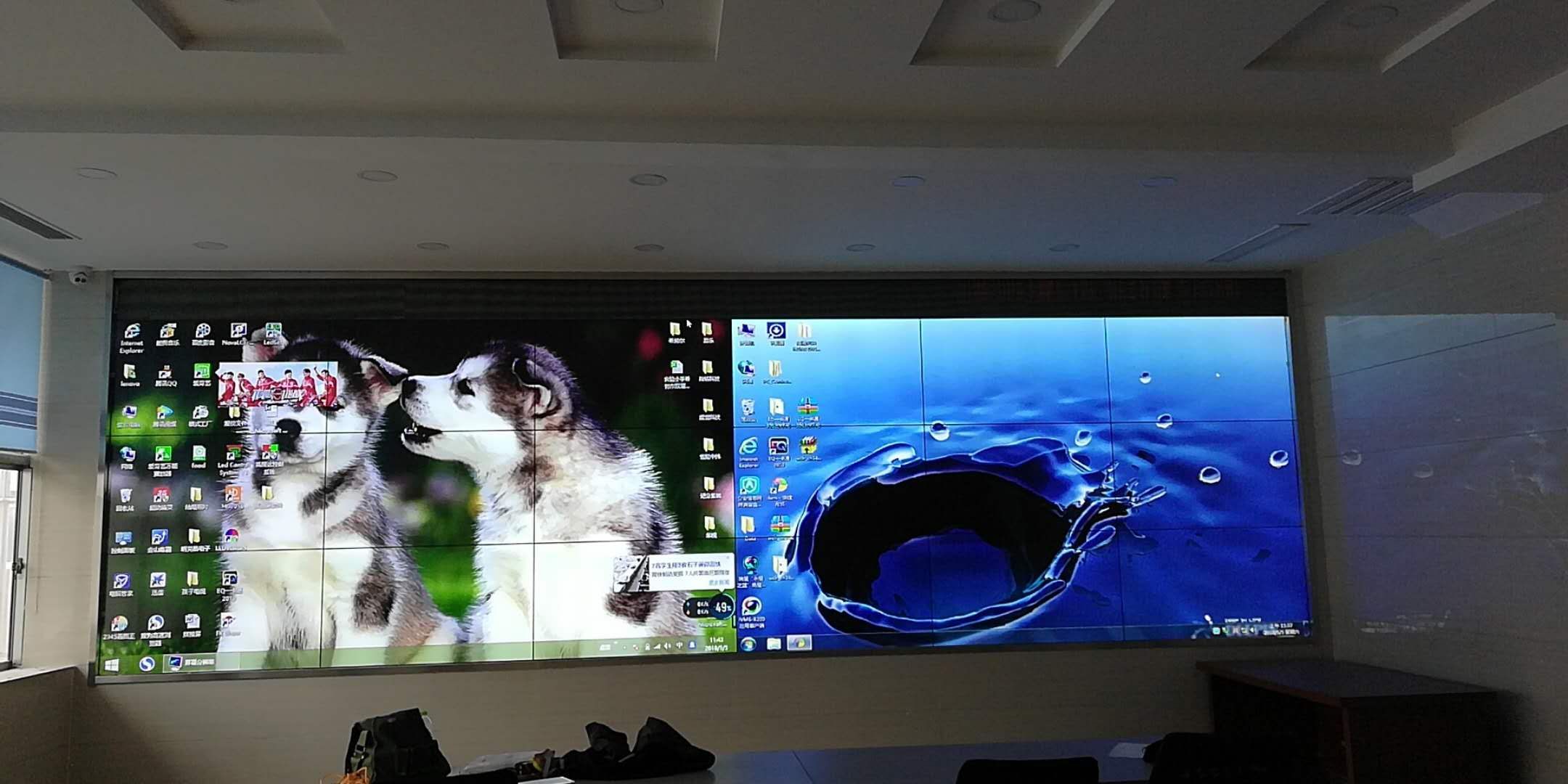 拼接屏再完工一塊，效果沒(méi)的說(shuō)